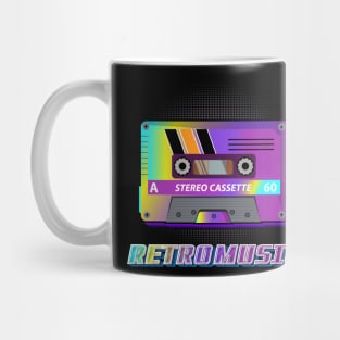 Retro Music Cassette Tape.Music mixtape,Cassette Tape 80s,90s Mug